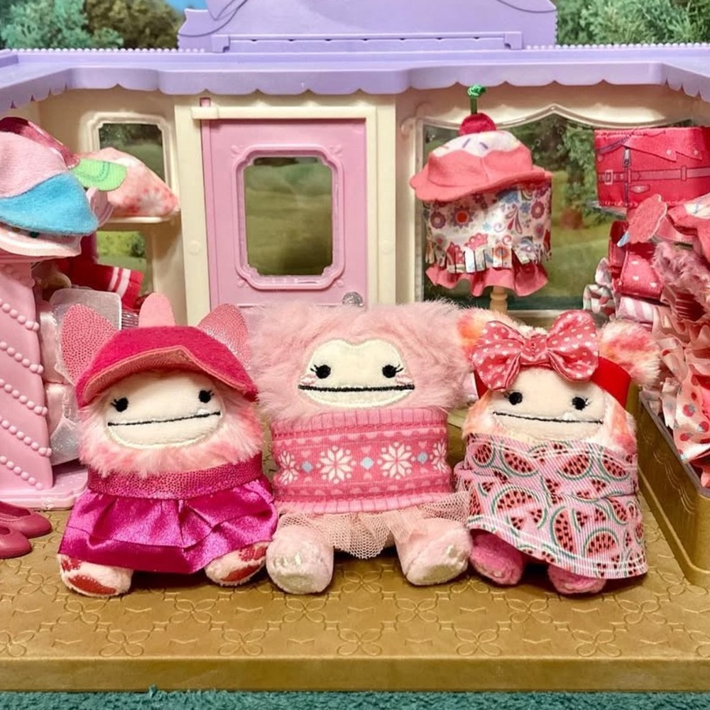 Hailey the Pink BIG FOOT SQUISHVILLE by Squishmallows 3” NWOT 💕🌸💐 - Picture 8 of 16